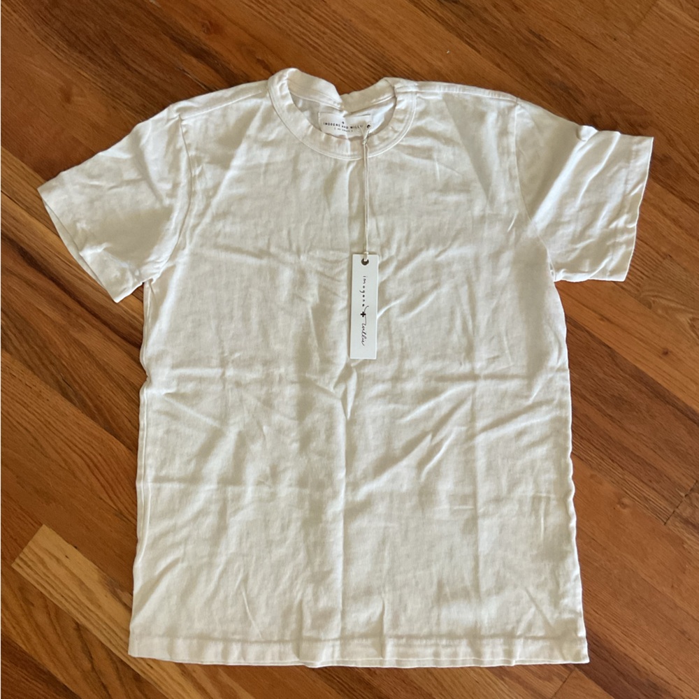 Imogene + Willie Ivory Crew Neck T-Shirt - XXS - NWT